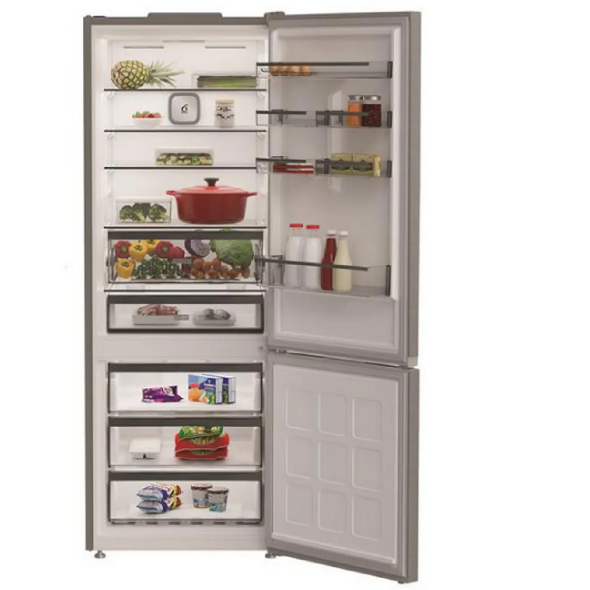 70 cm 490 liter Dubbele No Frost Koel-vriescombinatie - WHK26493X4E - WHIRLPOOL menager-plus