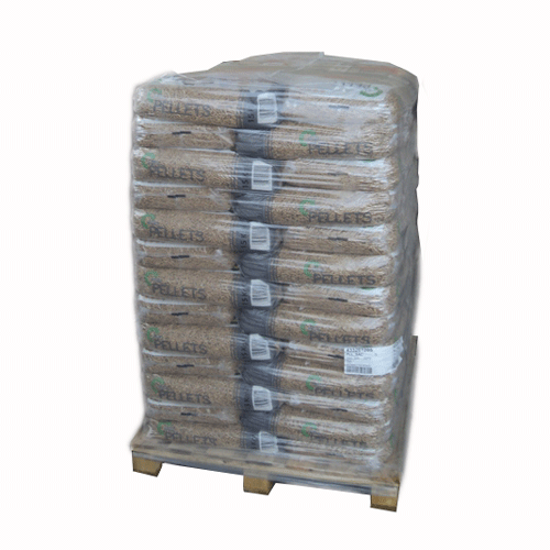 Gecertificeerde Pure Houtpellets – Pallet van 65 Zakken (975 kg) menager-plus